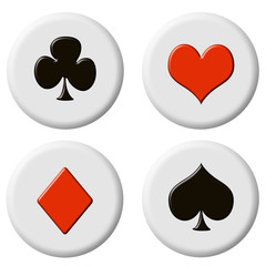POKER - SIMBOLI CARTE DA GIOCO