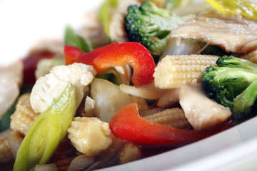 Chicken and vegetables