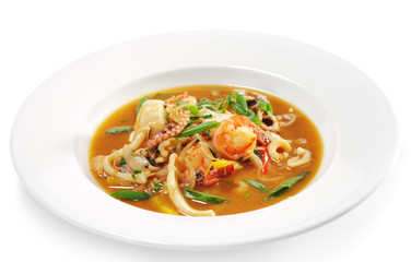 Thai Dishes - Seafood with Lemon Sorgho