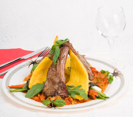 Meat and vegetables