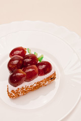 fancy cake with grapes