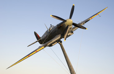 Spitfire on a pole
