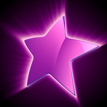 shining violet star