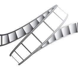 vector movie/photo film - isolated illustration on white