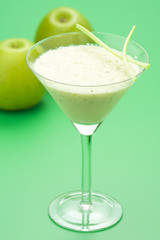 fresh fruit milk shake apple