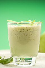 fresh fruit milk shake apple