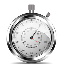 Chronom&egrave;tre fond blanc