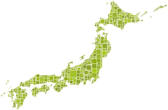 Mosaic of japan nation
