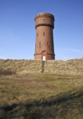 Fototapeta na wymiar Wasserturm auf Borkum