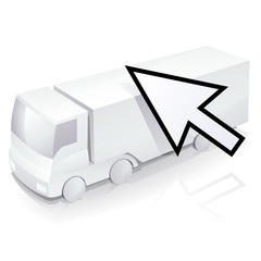 Trouver un transporteur routier par internet (reflet)