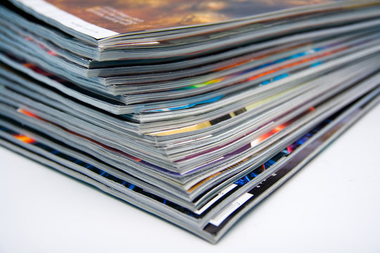 Stack of magazines