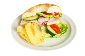 Ham salad roll