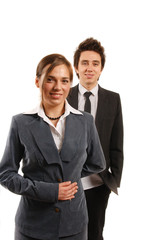 Young successful business team