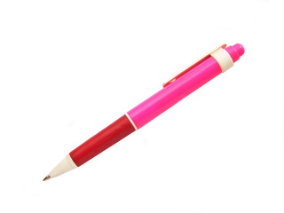 red ballpoint isolated