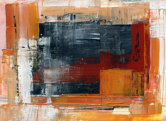 Hand-painted background. SELF MADE.