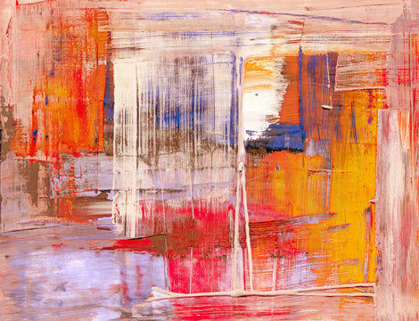 Hand-painted background. SELF MADE.