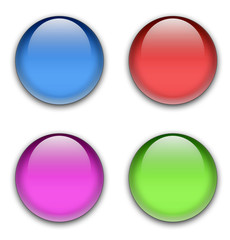 Glossy aqua buttons