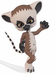Cute Lemur - Toon Figure
