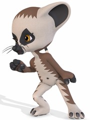 Cute Lemur - Toon Figure