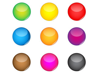 colorful vector buttons