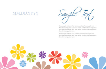 Colorful Flower Invitation Template