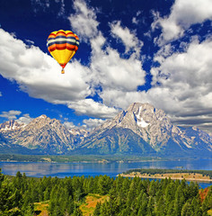 The landscape of Grand Teton National Park