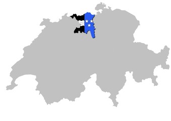Kanton Aargau auf Schweiz