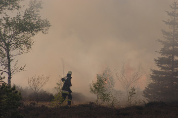 Flächenbrand im Rosenheimer Hochmoor