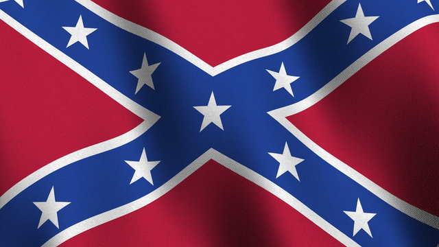 Seamless loop of the Confederate Flag