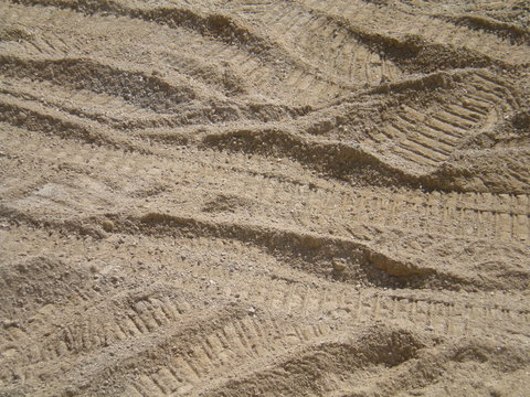 Traces de sable