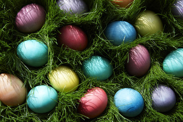Easter Eggs in the grass