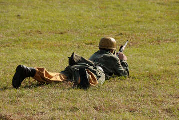 Soldier on the ground