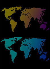 Fototapeta na wymiar Map monde