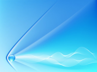 Abstract background in blue