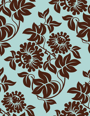 Seamless floral background. Vector illustration.