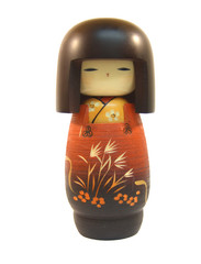 Fototapeta premium Wooden Kokeshi Doll