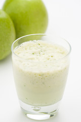 fresh fruit milk shake apple