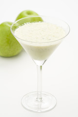 fresh fruit milk shake apple