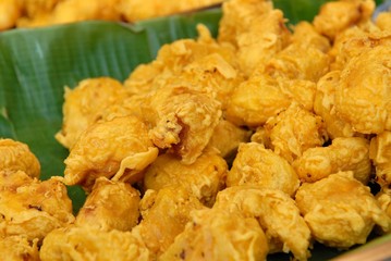 fried foods in the store