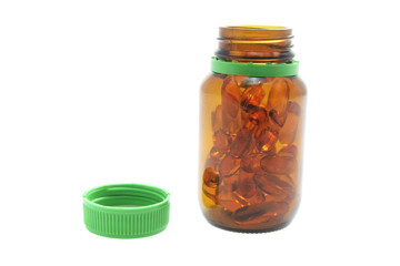 Bottle of Fish Oil Pills