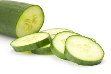 slices of cucumber