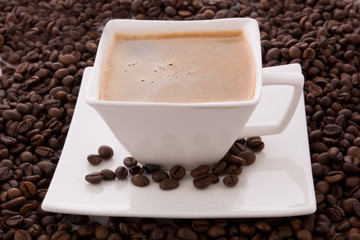 a square coffee cup