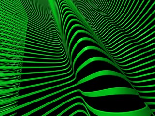 green abstract bended background