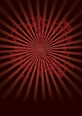 Flyer Roter Schein mit Verlauf