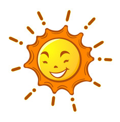 cartoon sun