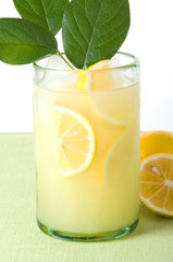 Lemonade With Few Lemon Leaves
