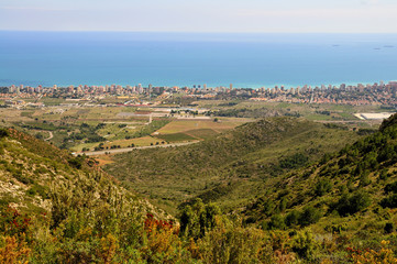 Fototapeta na wymiar Panoramica de Benicassim