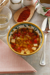 Zuppa di patate , peperoni e paprika - Primi del Trentino A. A.