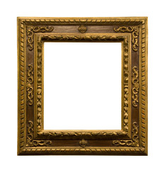 Antique picture frame with clipping path
