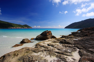 Beautiful Panorama at a Tropical Beach - 13153960